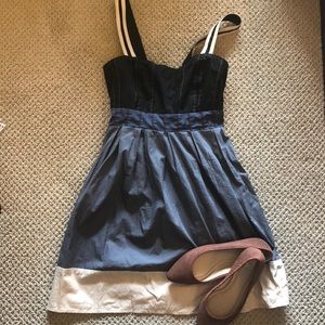 Silence + Noise urban outfitters color block dress